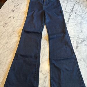 J Brand Dark Blue Flare Jeans